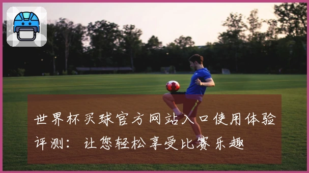 世界杯买球官方网站入口使用体验评测：让您轻松享受比赛乐趣